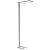 MAUL Lampadaire à LED MAULstudy, variateur, argent