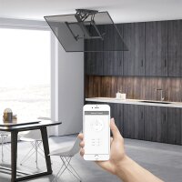 LogiLink Support TV de plafond, motorisé, avec app