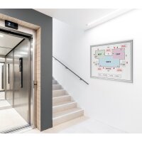 DURABLE Plakatrahmen, DIN A2, 25 mm Profil, Aluminium