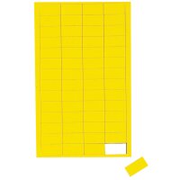 MAUL Symbole magnétique rectangle, 20 x 10 mm, jaune