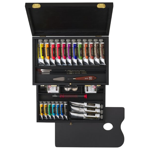 ROYAL TALENS REMBRANDT Peinture à lhuile WOODEN BOX LUXURY