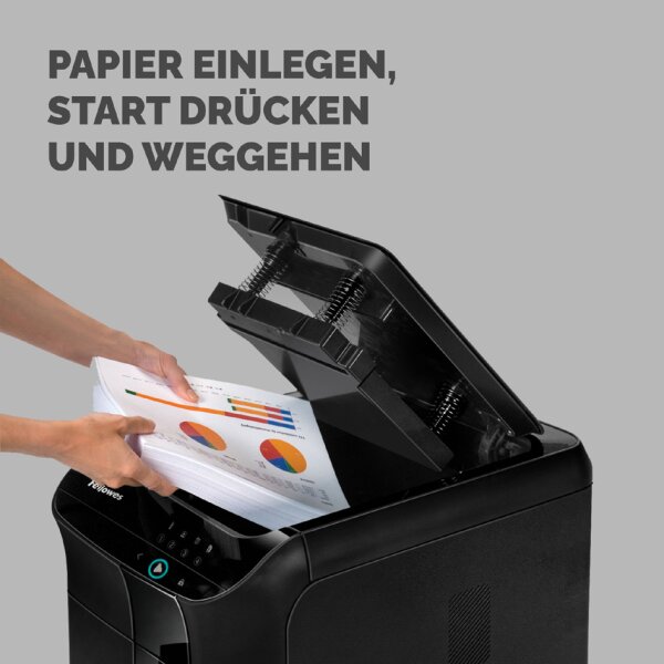 Fellowes Destructeur de documents AutoMax 450C, 4 x 38 mm