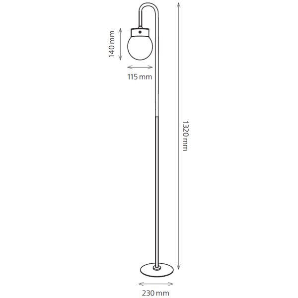 Hansa Akku LED-Stehleuchte Flare bubble, weiss matt