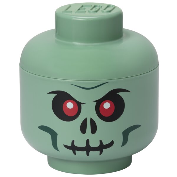 LEGO Boîte en forme de tête STORAGE HEAD GREEN SKELETON, L