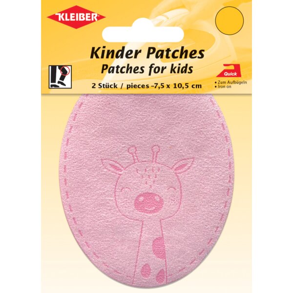 KLEIBER Applikation "Panda", rot, 2er Blister