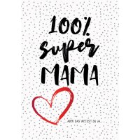 CACTUS Grusskarte 100% Super Mama