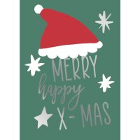 CACTUS Mini-Weihnachtskarte "Nikolausmütze"