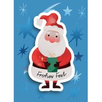 CACTUS Mini-Weihnachtskarte "Nikolausmütze"