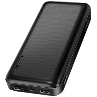 LogiLink Powerbank 20.000 mAh, 2x USB-A, 1x USB-C, schwarz