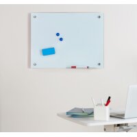 LogiLink Glas-Magnettafel, (B)600 x (H)450 mm, weiss
