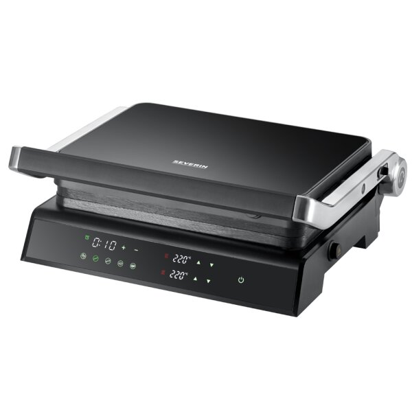 SEVERIN Kontaktgrill SEVINI Comfort KG 2399, Glas schwarz