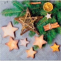 CACTUS Serviette à motif de Noël Étoiles