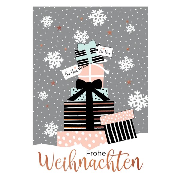 CACTUS Carte de Noël Boules de Noël rouges