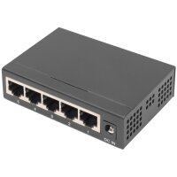 DIGITUS Commutateur Gigabit, non manageable, 5 ports, noir