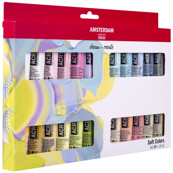 ROYAL TALENS Peinture acrylique AMSTERDAM Couleurs douces