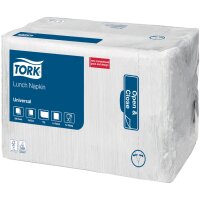 TORK Serviette Lunch, 325 x 325 mm, 1 couche, blanc