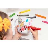 BIC Kids Dreikant-Buntstifte Multisurface, 10er Kartonetui