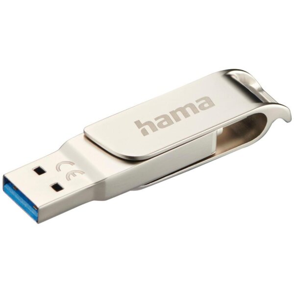 hama Clé USB 3.0/3.1 C-Rotate Pro, 32 GB, argent