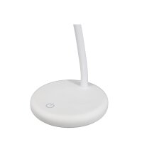 UNiLUX Lampe de bureau à LED LOU, pied, blanc