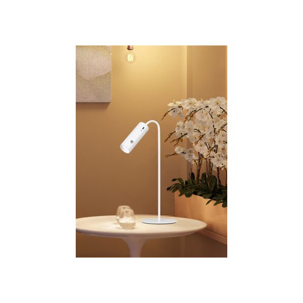 Hansa Akku LED-Tischleuchte "Flare spot", weiss