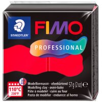 FIMO PROFESSIONAL Pâte à modeler, 57 g, rouge