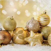 CACTUS Serviette à motif de Noël Boules de...