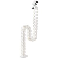 LogiLink Kabelkanal mit Tischklemme & Standfuss, weiss