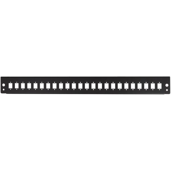 LogiLink Frontblende für 19" Spleissbox, 24 Ports, schwarz