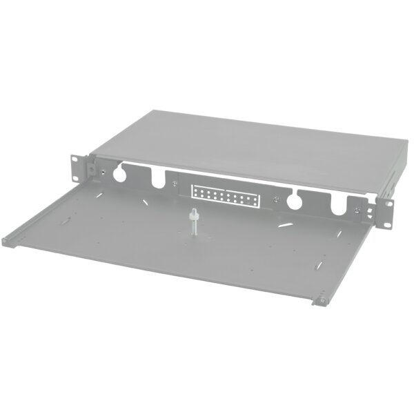 LogiLink Frontblende für 19" Spleissbox, 24 Ports, schwarz