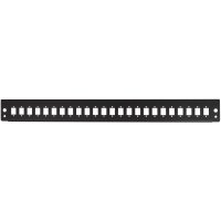 LogiLink Frontblende für 19" Spleissbox, 24 Ports, schwarz