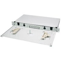 LogiLink Frontblende für 19" Spleissbox, 24 Ports, schwarz