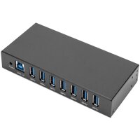 DIGITUS Hub USB 3.0 Industrial Line, 7 ports, noir