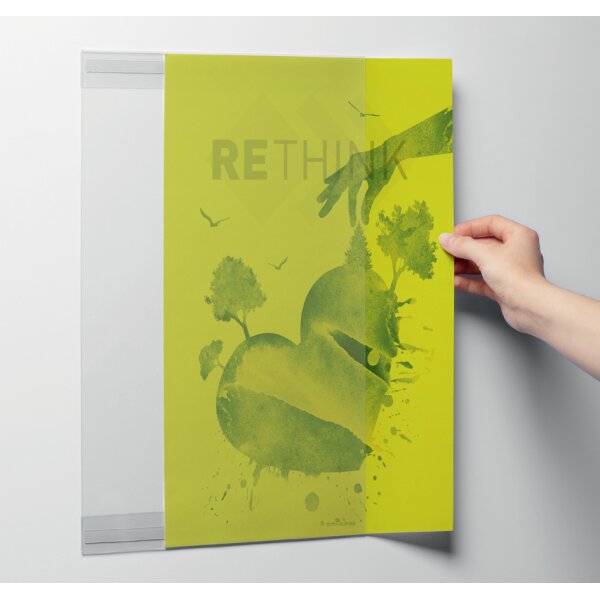 DURABLE Support dinformation rPET, A3, transparent