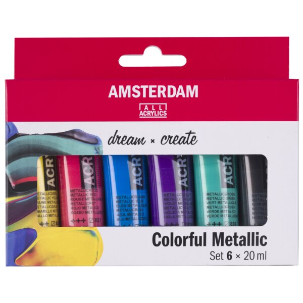 ROYAL TALENS Peinture acrylique AMSTERDAM Colorful Metallic