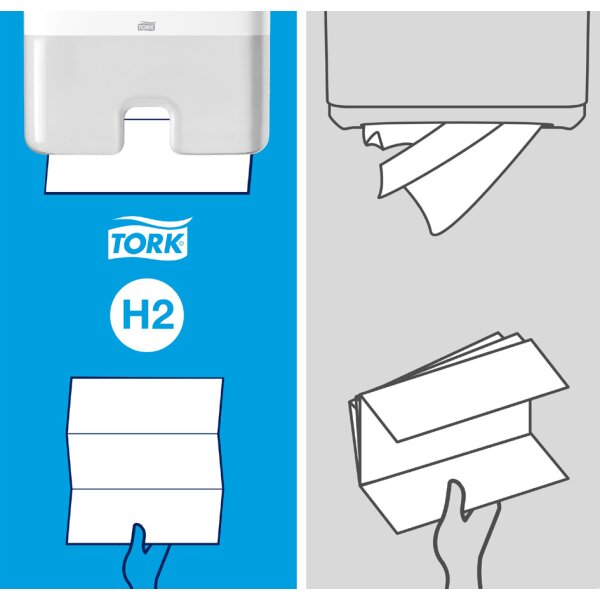 TORK Xpress Multifold Handtuchpapier, 213 x 234 mm, Z-Falz