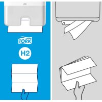 TORK Xpress Multifold Handtuchpapier, 213 x 234 mm, Z-Falz