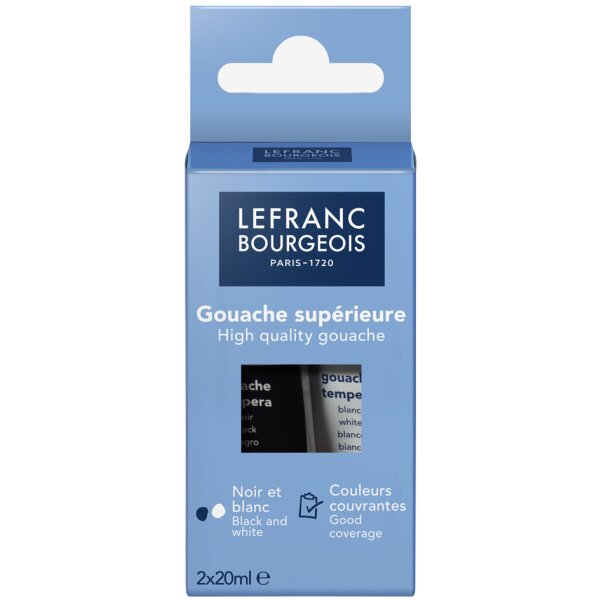 LEFRANC BOURGEOIS Gouachefarbe, 2 x 20 ml, Etui
