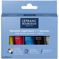 LEFRANC BOURGEOIS Gouachefarbe, 2 x 20 ml, Etui