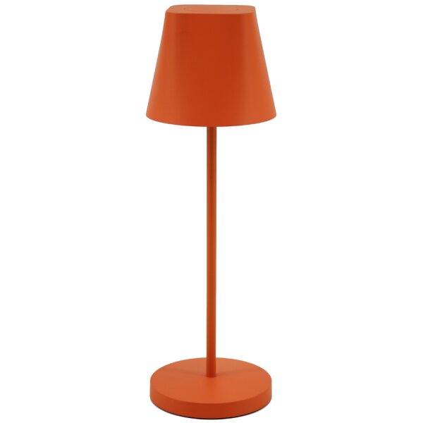 UNiLUX Lampe de table LED rechargeable AVA, sur pied, orange
