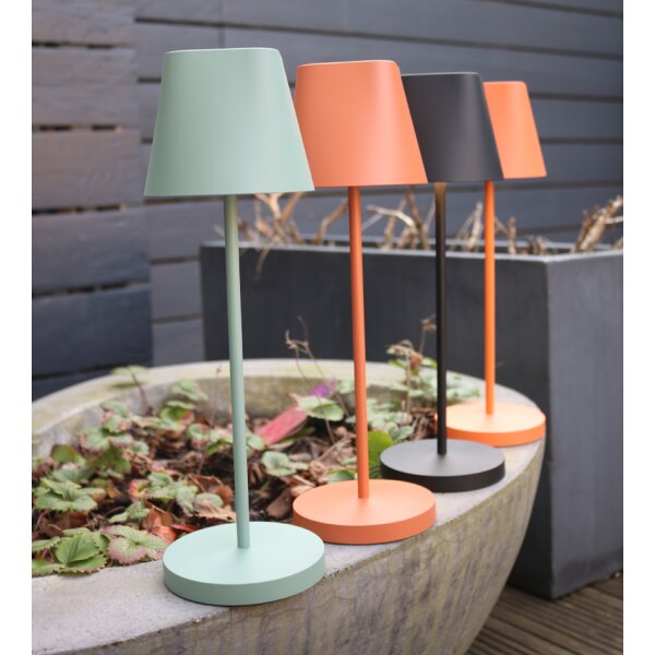 UNiLUX Lampe de table LED rechargeable AVA, sur pied, orange