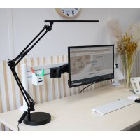 UNiLUX Lampe de bureau à LED SWINGOLED 2.0, noir