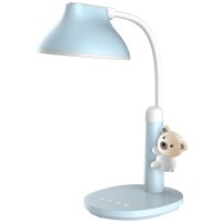 Hansa Lampe de bureau à LED Twinkel, pied, bleu clair