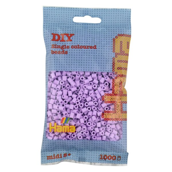 Hama Perles à repasser midi, dans un sachet, aubergine