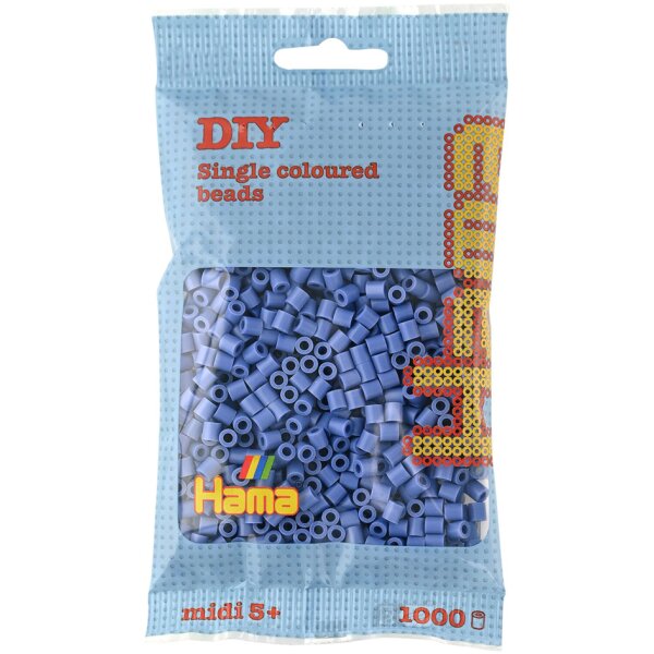 Hama Perles à repasser midi, dans un sachet, aubergine