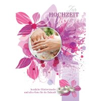 CACTUS Hochzeitskarte "Mr & Mrs Luftballonherzen"