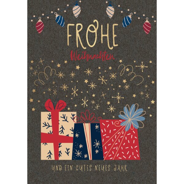 CACTUS Weihnachtskarte Geschenke