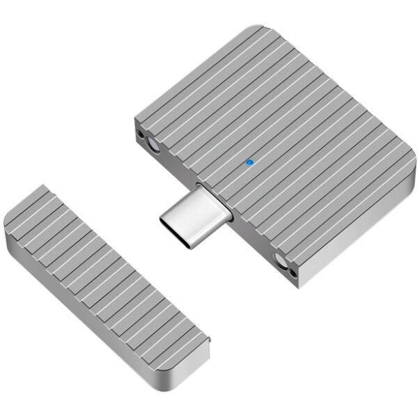 LogiLink Boîtier SSD externe, USB-C - PCIe NVMe, argent