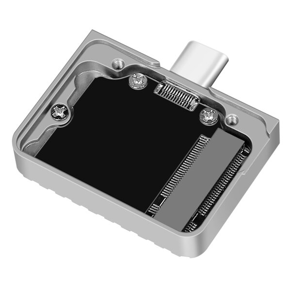 LogiLink Boîtier SSD externe, USB-C - PCIe NVMe, argent