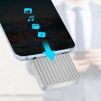 LogiLink Boîtier SSD externe, USB-C - PCIe NVMe, argent