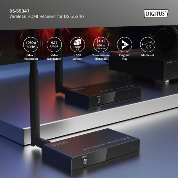 DIGITUS Récepteur HDMI sans fil pour DS-55346